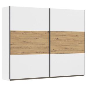 Rauch Möbel SKŘÍŇ S POSOUVACÍMI DVEŘMI, bílá, dub artisan, 261/210/59 cm obraz