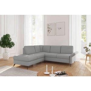 Sit & More ROHOVÁ SEDAČKA, textil, světle šedá obraz
