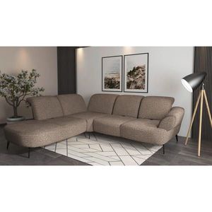 Sit & More ROHOVÁ SEDAČKA, textil, cappuccino obraz