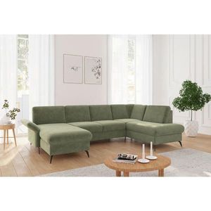 Sit & More SEDACÍ SOUPRAVA, textil, světle zelená obraz