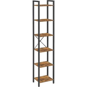 Boxxx REGÁL, hnědá, černá, uhlíková ocel, 40/187, 5/30 cm obraz