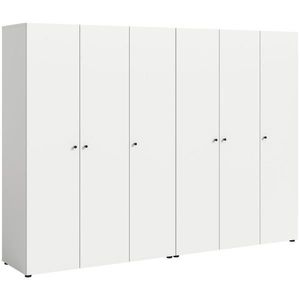 MID.YOU ŠATNÍ SKŘÍŇ S OTOČNÝMI DVEŘMI, bílá, 240/176/51 cm obraz