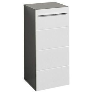 Xora SPODNÍ SKŘÍŇKA, vysoce lesklá bílá, antracitová, 34/72/31 cm obraz