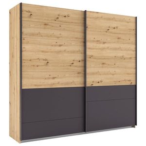 Rauch Möbel SKŘÍŇ S POSOUVACÍMI DVEŘMI, šedá, dub artisan, 226/210/62 cm obraz