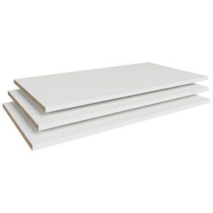 P & B SADA VKLÁDACÍCH POLIC, bílá, 87/1, 5/46 cm obraz
