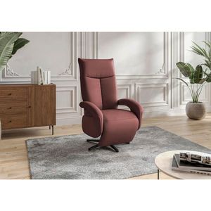 Sit & More KŘESLO, kůže, červenohnědá obraz