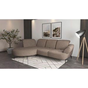 Sit & More ROHOVÁ SEDAČKA, textil, cappuccino obraz