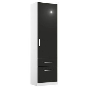 Rauch Möbel ŠATNÍ SKŘÍŇ S OTOČNÝMI DVEŘMI, šedá, bílá, 47/210/54 cm obraz