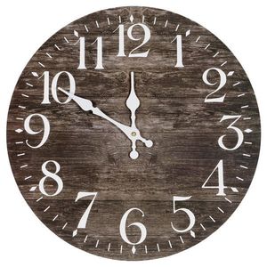 Ambia Home NÁSTĚNNÉ HODINY bílá, tmavě hnědá 33, 8 cm obraz