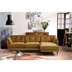 MID.YOU ROHOVÁ SEDAČKA, textil, hořčicově žlutá obraz