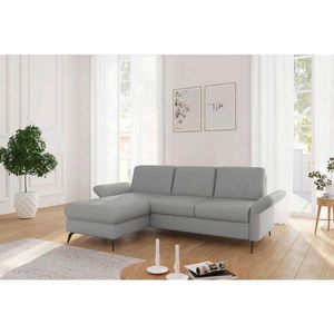Sit & More ROHOVÁ SEDAČKA, textil, světle šedá obraz