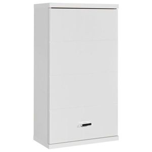 Xora ZÁVĚSNÁ SKŘÍŇKA, vysoce lesklá bílá, bílá, 38/71/23 cm obraz
