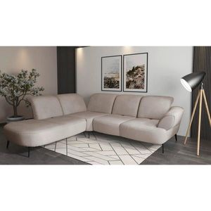 Sit & More ROHOVÁ SEDAČKA, textil, šedobéžová obraz