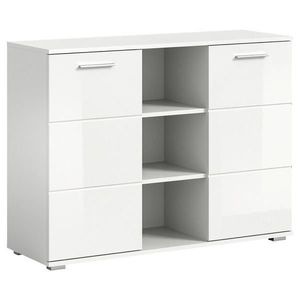 MID.YOU KOMODA, vysoce lesklá bílá, 110/83/37 cm obraz