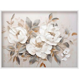 Euroart OBRAZ NA KOVU, květiny, 60/80/4 cm obraz