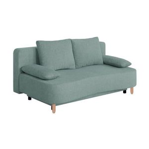 P & B ROZKLÁDACÍ POHOVKA, textil, kompozitní dřevo, modrošedá obraz