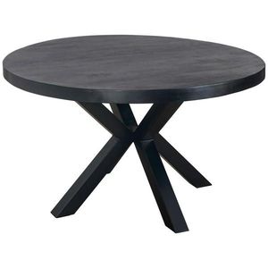 P & B JÍDELNÍ STŮL, mangové dřevo, černá, 130/130/76 cm obraz