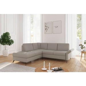 Sit & More ROHOVÁ SEDAČKA, textil, šedohnědá obraz