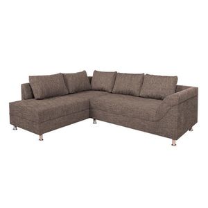 P & B ROHOVÁ SEDAČKA, textil, kompozitní dřevo, cappuccino obraz