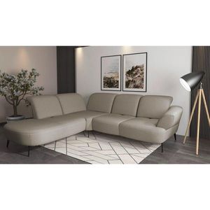 Sit & More ROHOVÁ SEDAČKA, textil, šedohnědá obraz