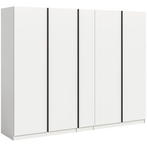 MID.YOU ŠATNÍ SKŘÍŇ S OTOČNÝMI DVEŘMI, bílá, 230/183/53 cm obraz