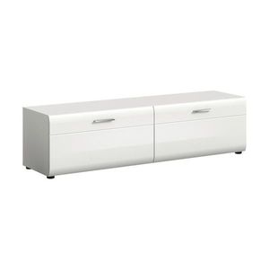 Livetastic NÍZKÁ KOMODA, bílá, vysoce lesklá bílá, 160/41/40 cm obraz