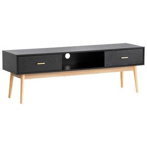 Livetastic NÍZKÁ KOMODA, černá, 150/50/40 cm obraz