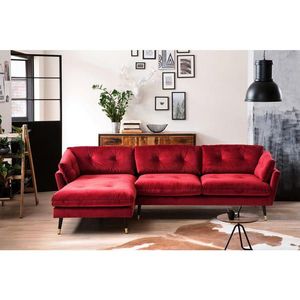 MID.YOU ROHOVÁ SEDAČKA, textil, tmavě červená obraz