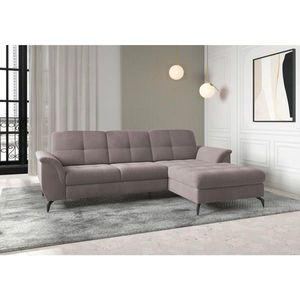Sit & More ROHOVÁ SEDAČKA, textil, šedohnědá obraz