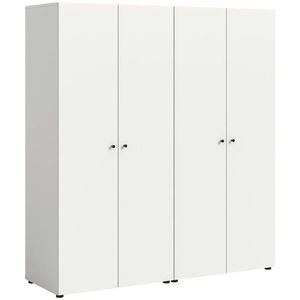 MID.YOU ŠATNÍ SKŘÍŇ S OTOČNÝMI DVEŘMI, bílá, 160/176/51 cm obraz