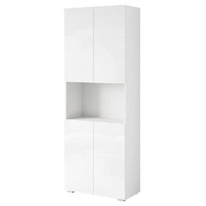 Livetastic SKŘÍŇ NA ŠANONY, bílá, vysoce lesklá bílá, 68/181, 9/33 cm obraz