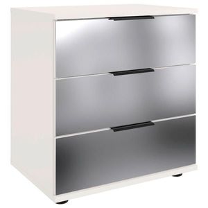 P & B NOČNÍ STOLEK, bílá, 52/58/38 cm obraz