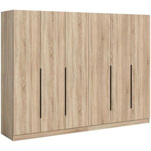 MID.YOU ŠATNÍ SKŘÍŇ S OTOČNÝMI DVEŘMI, Sonoma dub, 240/181/52 cm obraz