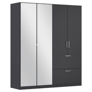 Rauch Möbel ŠATNÍ SKŘÍŇ S OTOČNÝMI DVEŘMI, šedá, 180/210/54 cm obraz