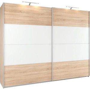 Xora SKŘÍŇ S POSUVNÝMI DVEŘMI, bílá, Sonoma dub, 226/210/62 cm obraz