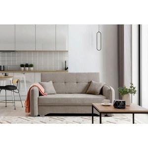 MID.YOU ROZKLÁDACÍ POHOVKA, textil, světle hnědá obraz