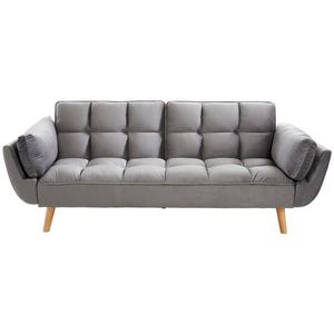 P & B ROZKLÁDACÍ POHOVKA, textil, šedá obraz