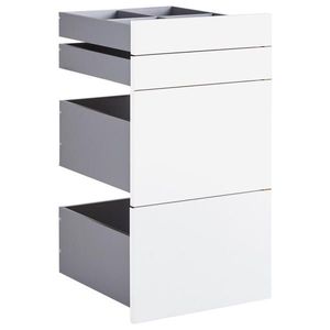 Hom`in SADA ZÁSUVEK, bílá, 45, 3/83/46, 8 cm obraz