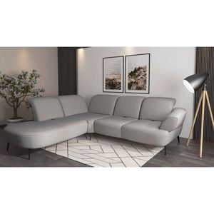 Sit & More ROHOVÁ SEDAČKA, textil, světle šedá obraz