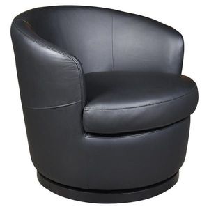 Xora DESIGNOVÉ KŘESLO, kůže, černá obraz