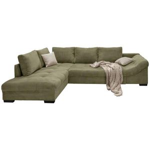P & B ROHOVÁ SEDAČKA, textil, olivově zelená obraz