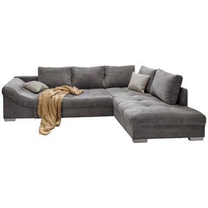 P & B ROHOVÁ SEDAČKA, textil, šedá obraz