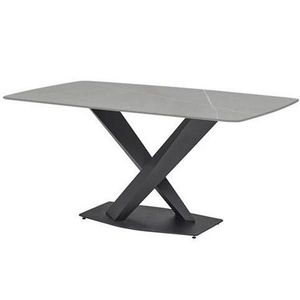 P & B JÍDELNÍ STŮL, šedá, černá, 180/90/75 cm obraz