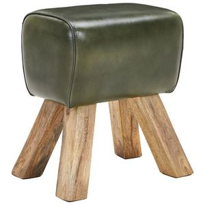 Livetastic TABURET, dřevo, kůže, 42/45/35 cm obraz