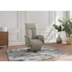 Sit & More RELAXAČNÍ KŘESLO, kůže, šedá obraz