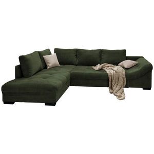 P & B ROHOVÁ SEDAČKA, textil, tmavě zelená obraz