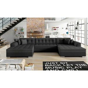 MID.YOU SEDACÍ SOUPRAVA, textil, černá obraz