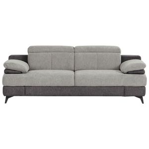 Livetastic TŘÍMÍSTNÁ POHOVKA, textil, světle šedá, tmavě šedá obraz