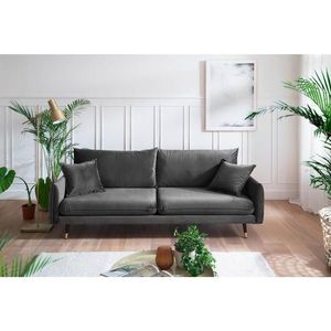 MID.YOU TŘÍMÍSTNÁ POHOVKA, textil, antracitová obraz