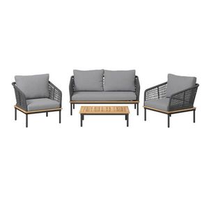 Ambia Garden ZAHRADNÍ SADA 4dílné, dřevo, kov, plast, textil obraz